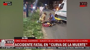 Joven motociclista fallece en la conocida "Curva de la Muerte"