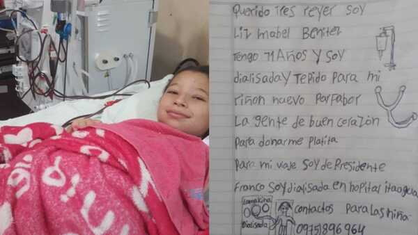 Con 11 años, pide a los Reyes Magos un riñón para seguir viviendo