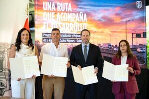 Arranca etapa para la ampliación y mejoramiento de la Ruta PY01 vía APP tras firma de contrato