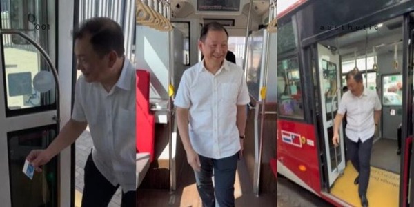 Embajador de Taiwán prueba bus eléctrico en Asunción - ADN Digital
