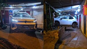 Vehículo impactó contra una vivienda en Cambyretá y causó daños materiales