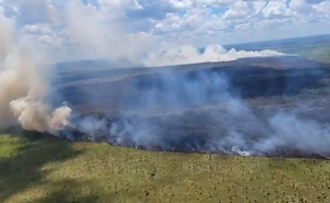 Incendio en Chaco’i en zona de propiedad que sería de los Vaesken