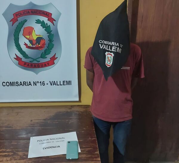Aprehenden a joven por supuesto hurto agravado y recuperan celular en Vallemí - Concepción al Día