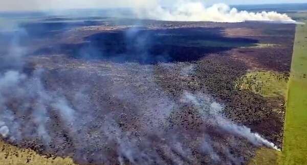 Así se desarrolló el combate al incendio forestal de ayer en Chaco’i, según el SEN - Nacionales - ABC Color