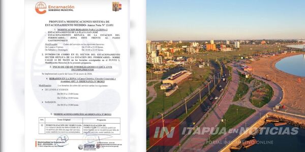 COBRARÁN ESTACIONAMIENTO HASTA LAS 00:00HS EN LA ZONA DE COSTANERA