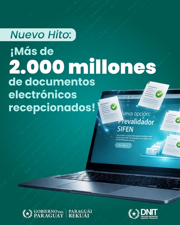 DNIT reporta récord en recepción de Documentos Tributarios Electrónicos - ADN Digital