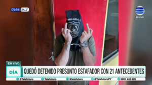 Operativo policial permite la captura de un hombre con 21 antecedentes
