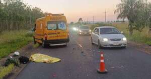 La Nación / Militar que se desplazaba en moto murió tras chocar contra un auto