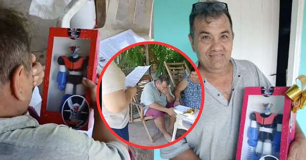 La Nación / “De niño nunca tuvo juguetes”: paraguayo recibió su primer regalo de Reyes a sus 50