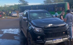 Accidente de tránsito deja una mujer lesionada 