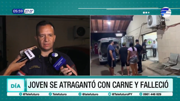 Adolescente muere tras atragantarse durante una cena familiar en Mariano Roque Alonso