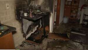 Gran susto por el incendio de una garrafa en Fernando de la Mora - Policiales - ABC Color