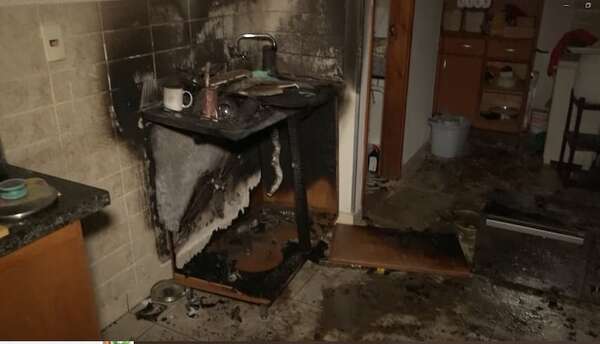 Gran susto por el incendio de una garrafa en Fernando de la Mora - Policiales - ABC Color
