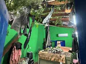 Popular / Feroz yvyramata cayó sobre una casa y doña se salvó de milagro