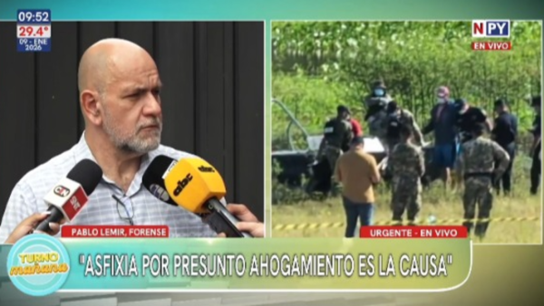 Autopsia confirma que Alexander Espinoza murió por asfixia por presunto ahogamiento en el arroyo Ñeembucú