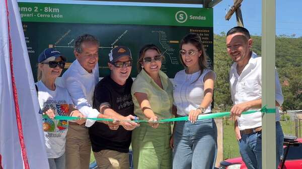 Pórtico informativo fortalece el desarrollo de la bicisenda en Paraguarí - Nacionales - ABC Color