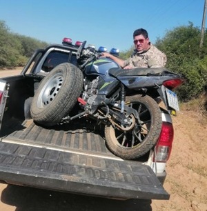 Policía recupera motocicleta robada tras ocho días de búsqueda en Boquerón