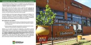  MUNICIPALIDAD DE HOHENAU ACLARA PROHIBICIÓN DE VENTA DE AREPAS EN LA VÍA PÚBLICA