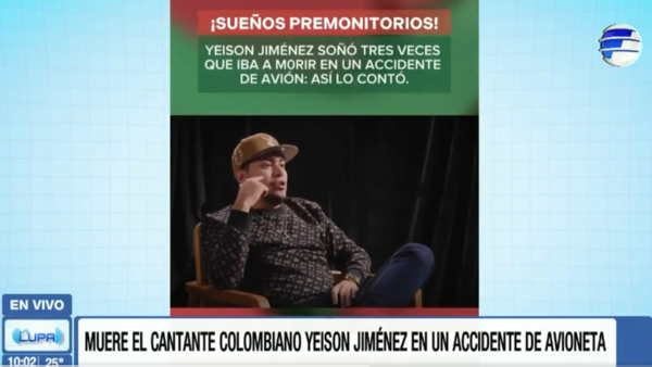 El cantante colombiano Yeison Jiménez predijo su muerte