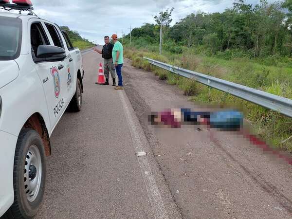 Bella Vista Norte: motociclista muere atropellado por una camioneta sobre la Ruta PY08 - Policiales - ABC Color