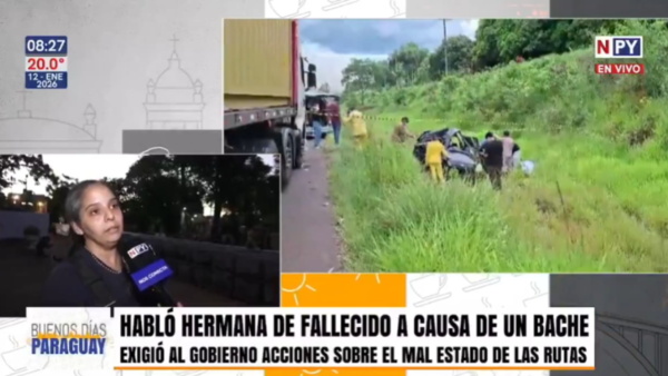 Familia de médico fallecido exige al Gobierno acciones sobre el pésimo estado de las rutas