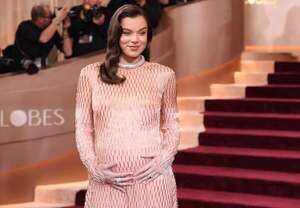 Hailee Steinfeld presumió su embarazo en los Globos de Oro - Gente - ABC Color