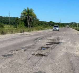 Concepción: La ruta PY22 parece “bombardeada”, ante gran cantidad de baches   - Nacionales - ABC Color