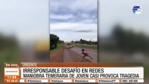 Detienen a joven por peligroso reto viral en la ruta de Minga Guazú