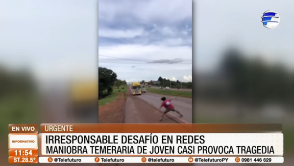 Detienen a joven por peligroso reto viral en la ruta de Minga Guazú