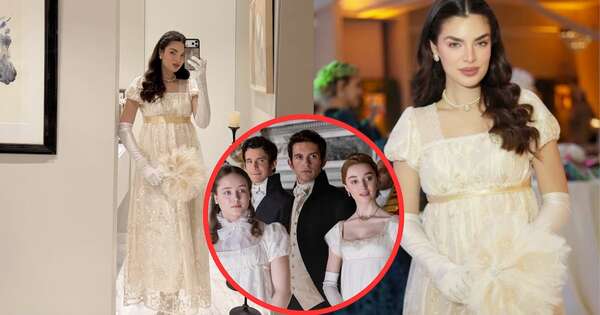 La Nación / Nadia Ferreira fue el “diamante de la temporada” en fiesta estilo Bridgerton