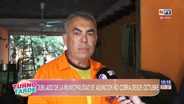 Jubilado de la Municipalidad de Asunción no cobra su haber desde octubre