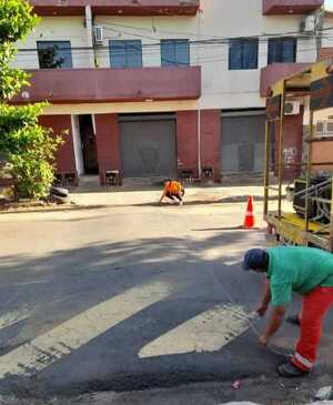 Municipalidad de Asunción retira lomadas innecesarias de la capital - trece