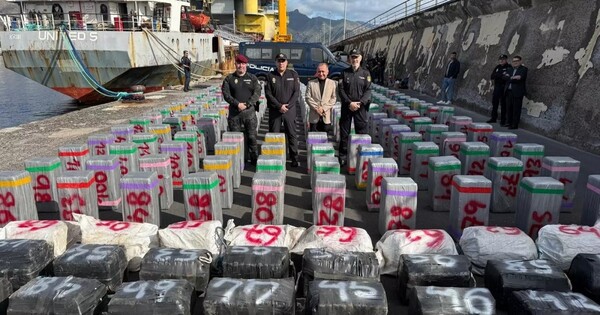 España incautó una carga récord de cocaína y no se descarta que haya tenido origen en Paraguay