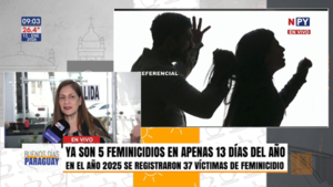 Cinco feminicidios sacuden a Paraguay en solo 13 días de enero