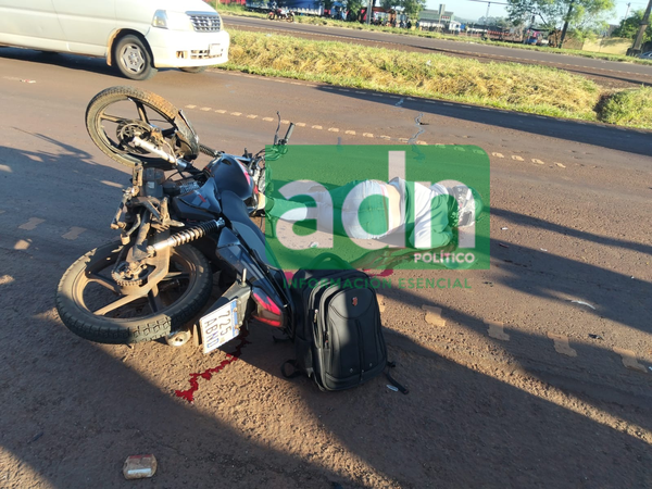 Motociclista muere tras chocar contra camión en Minga Guazú - ADN Digital