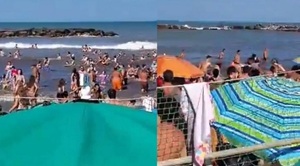 Ola gigante deja un muerto y decenas de heridos en Argentina