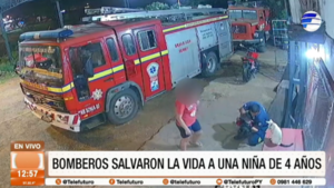 Bomberos salvaron la vida de una niña de 4 años en Ñemby