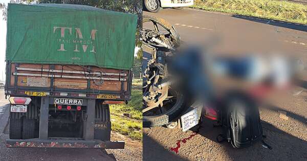 Diario HOY | Motociclista fallece tras chocar contra la parte trasera de un camión en Minga Guazú