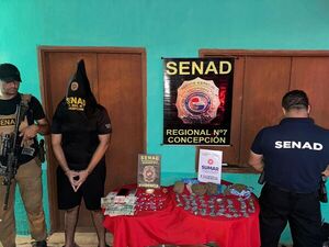 SENAD desarticula punto de venta de drogas en barrio San Antonio de Concepción - Concepción al Día