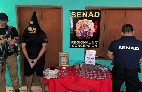 SENAD desarticula foco de venta de drogas en Concepción