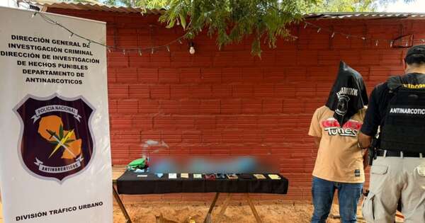 La Nación / Luque: allanaron una vivienda que operaba como punto de distribución de drogas