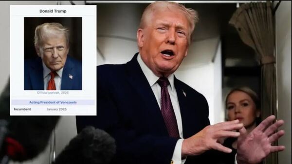 Trump publica que es el “presi de Venezuela”