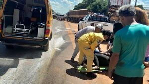 Otro accidente sobre la ruta PY08: Dos personas heridas en Santa Rosa del Aguaray
