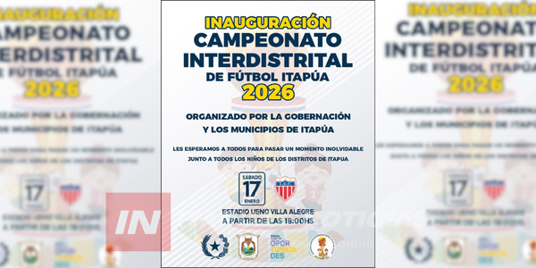 TODO LISTO PARA EL CAMPEONATO INTERDISTRITAL DE FÚTBOL 2026
