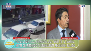 Presunto asaltante de joyería es imputado, antes del piedrazo había recibido un balazo