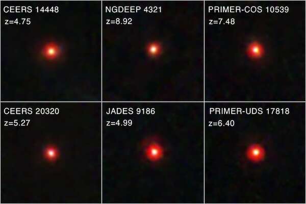 No eran galaxias gigantes: los pequeños puntos rojos serían agujeros negros jóvenes - Ciencia - ABC Color