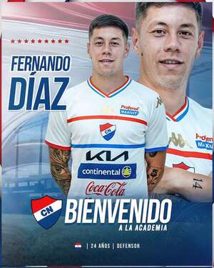 Fernando Díaz presentado como nueva incorporación de Nacional - Nacional - ABC Color