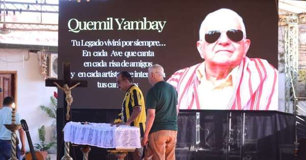 La Nación / Con bandapu dieron el último adiós al gran Quemil Yambay