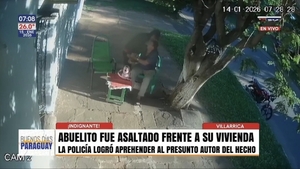 Roban celular a abuelito de 84 años que estaba tomando tereré frente a su casa