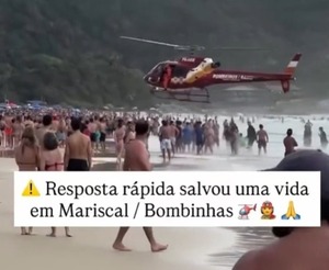 Paraguayo rescatado tras casi ahogarse en playa de Brasil - ADN Digital